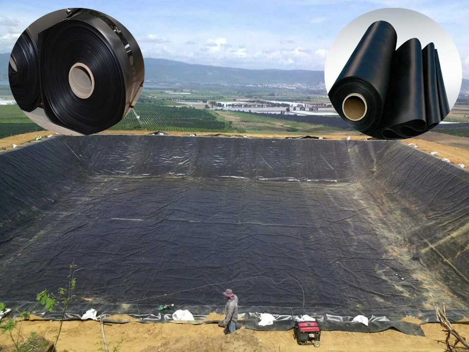 0,75 mm LDPE Geomembrana Liner Shrimp Geomembrane Staw Liner 1