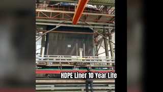 Wyściółka z geomembrany HDPE, trwałość 10 lat
