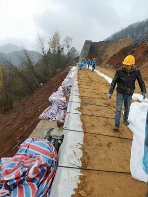 100-100kn Wytrzymałość na rozciąganie Geotekstil idealnie nadaje się do systemów kanalizacyjnych i wzmocnienia podłoża o długości od 50m do 100m