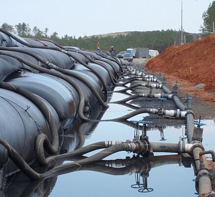 Rury odwodniające z geotekstilów PP o wytrzymałości na ciśnienie 50 kN do filtracji błota z oleju palmowego