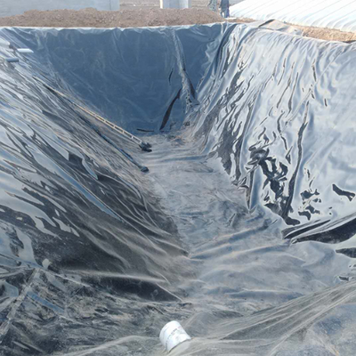 Gazoszczelna wykładzina z geomembrany HDPE do pokrywy fermentatora biogazu rolniczego