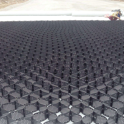 Czarny zielony HDPE Geocell stabilizacja żwiru perforowany