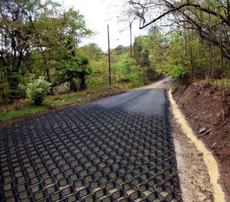 Teksturowana i perforowana siatka żwirowa HDPE Geocell do budowy dróg