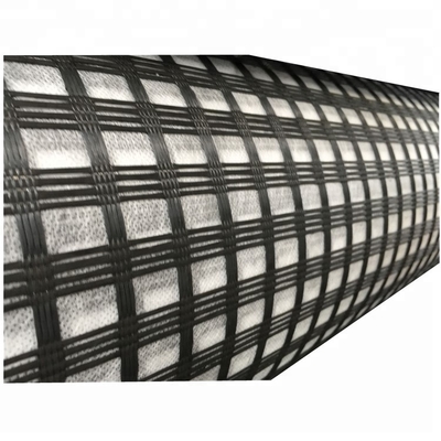Geogrid pokryty polimerem z włókien szklanych do zastosowań biaksjalnego warp w rolkach o długości 50-100 m
