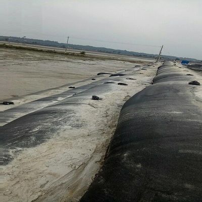 Black/SAND Geotextile Dewatering Tubes Tensile Strength 200/200kn for Superior Dewatering Performance