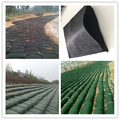 Nietoksyczny PP Geowłóknina Geobag Non Woven 200g-1400g Zielony Czarny