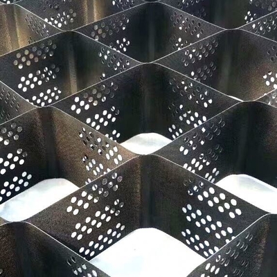ASTM Standard HDPE Geocell o wysokości 30 mm Żwirowa geokomórka o strukturze plastra miodu